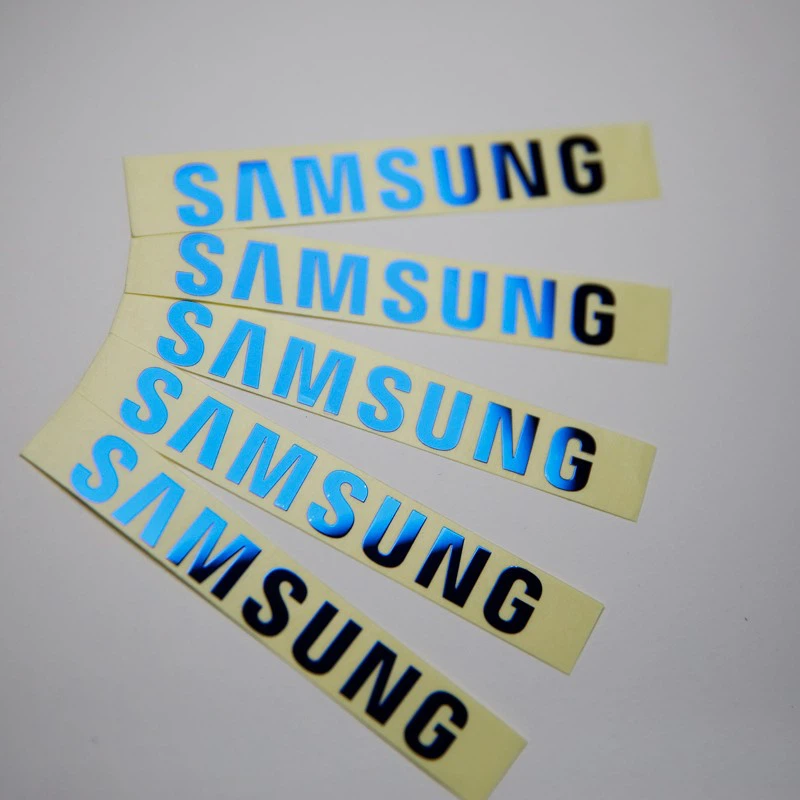 Metal Nickel Label Electroplated Gold Logo